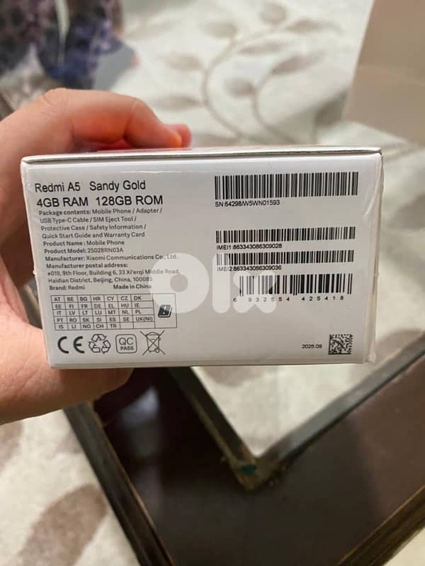 Brand new redmi phone A5 128 Gb 4 ram 2