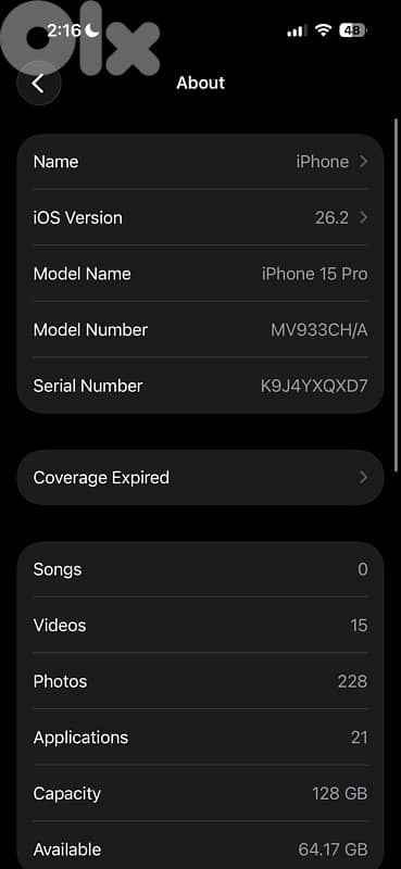 Iphone 15 pro 128 gb 2