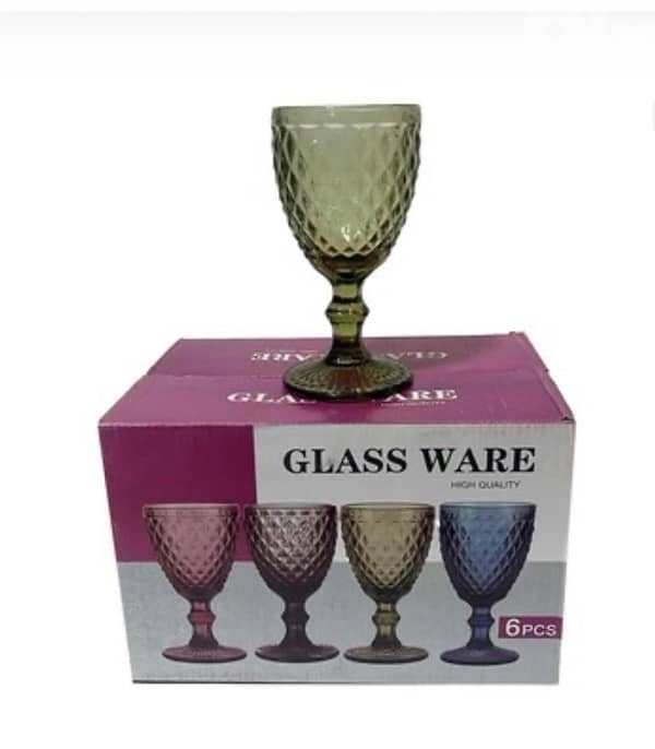 colored glass ware for dining or kitchen 1