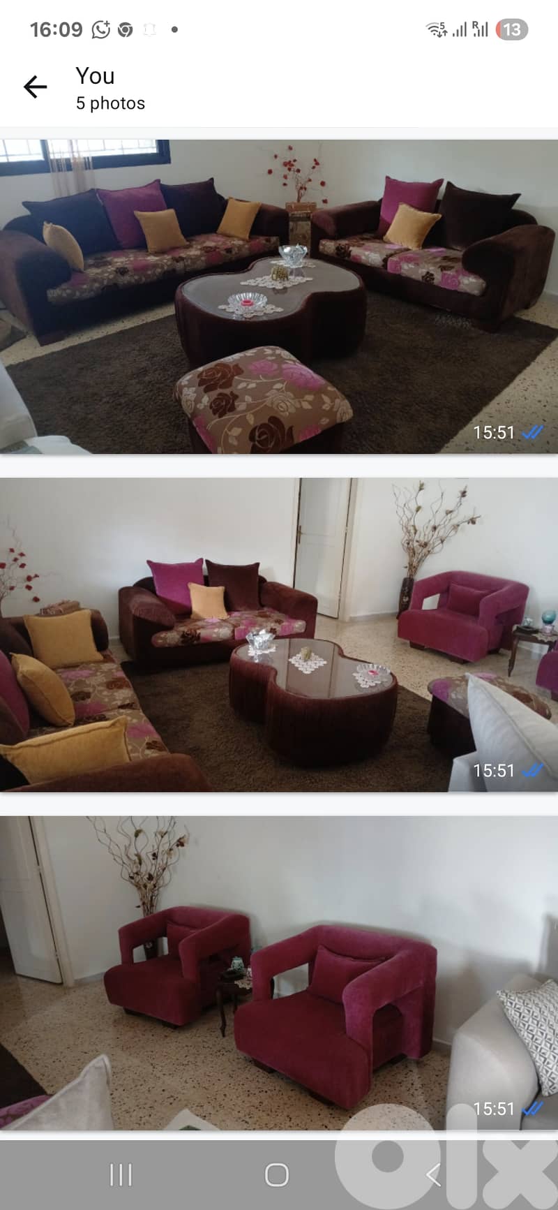 Living room+ carpet+ central table+ curtain+ tv table 5