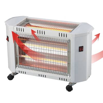 Bester 2000w Adjustable Power 3 Sides Movable Quartz Heater