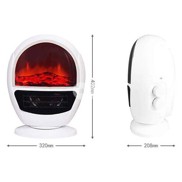 RAF Fan Heater 750W/1500W + Fireplace Décor 3