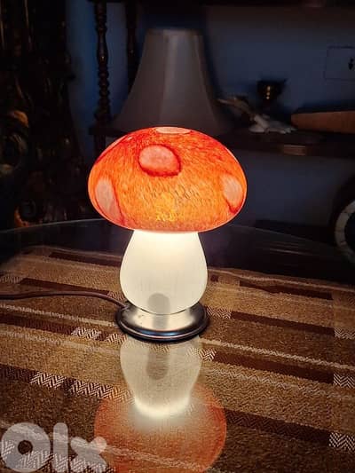 vintage italian mushroom shaped murano lamp