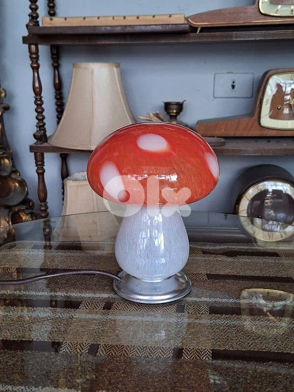 vintage italian mushroom shaped murano lamp 3