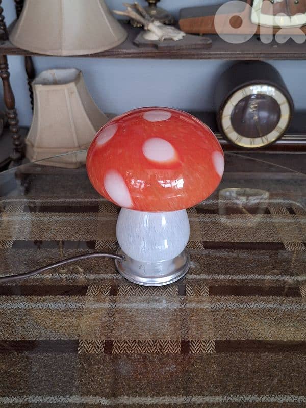 vintage italian mushroom shaped murano lamp 5