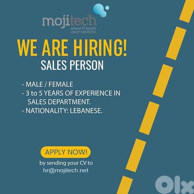 sales person needed
