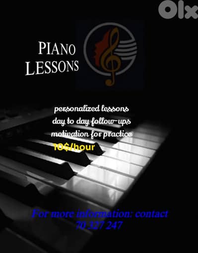 Piano lessons 10$/hour
