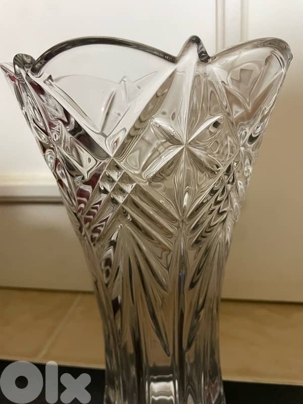 Heavy Glass Vase 1