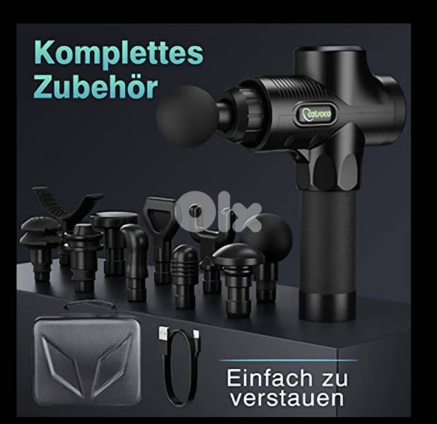 cotsoco Massage Gun-10 Massage Heads& 30 Speeds (original)/4$ delivery 6