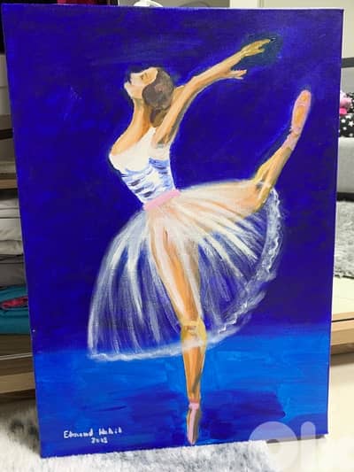 Ballet girl painting