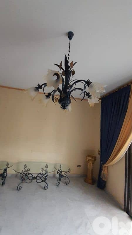 FER forge tables and chandeliers 1