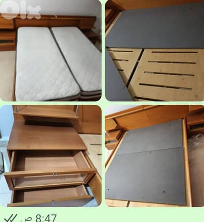 تخت مجوز مع كومنيدن 2فرش فوما ورفوف