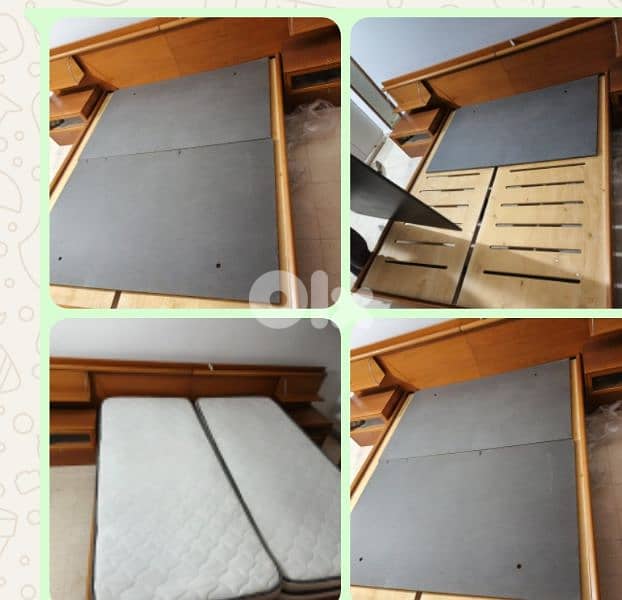 تخت مجوز مع كومنيدن 2فرش فوما ورفوف 1