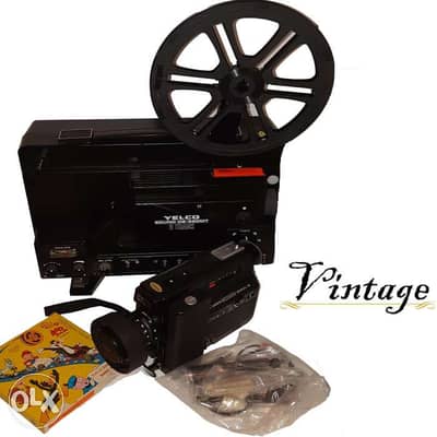 Vintage projector & video camera