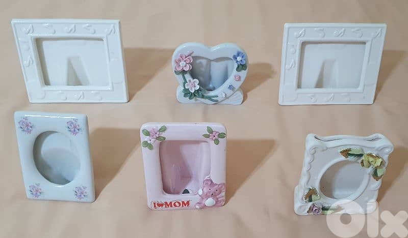 porcelain  picture  frame  6 pcs  15 $ beyrout  ashrafiye  03723895 3