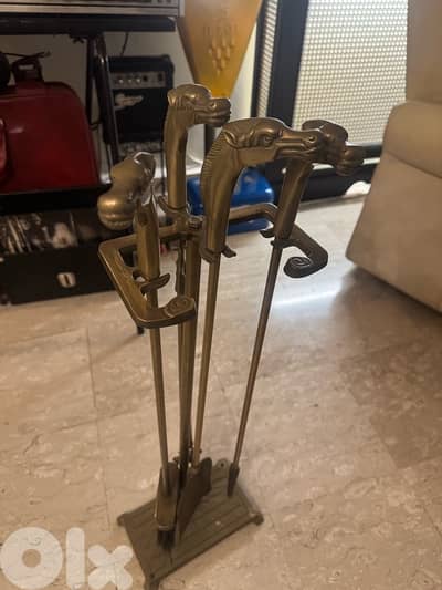 copper accessories cheminee