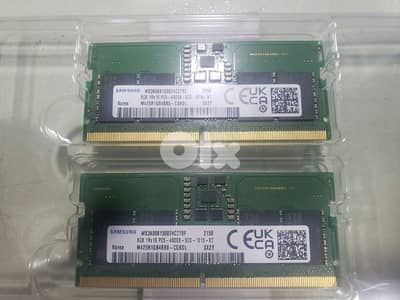 laptop ddr5 2x 8gb  4800mhz Samsung