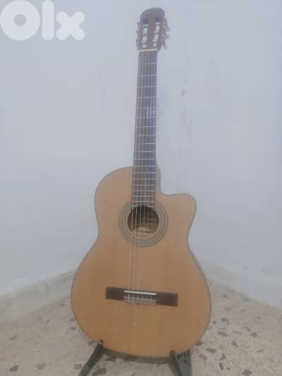 Electric Classic Guitar with Cutaway