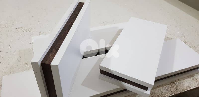 رفوف لاميكا ابيض و جوزي 3