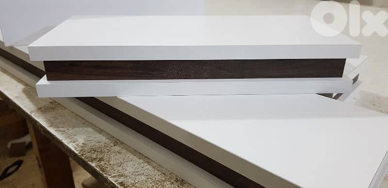 رفوف لاميكا ابيض و جوزي 4