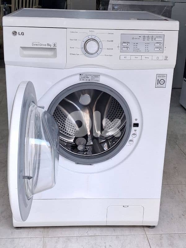 غسالة LG 8 كيلو، موتور Direct Drive Inverter 3