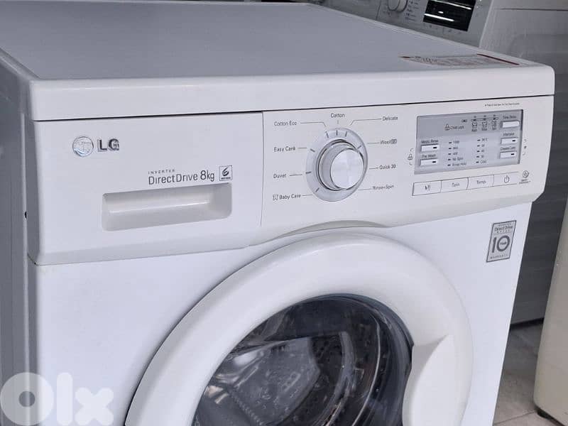 غسالة LG 8 كيلو، موتور Direct Drive Inverter 4