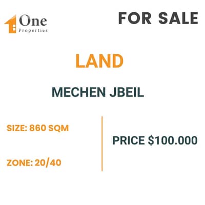 LAND FOR SALE IN MECHEN JBEIL