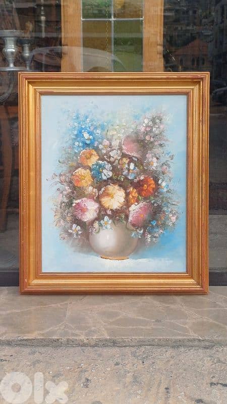 لوحة رسم زيتي اوروبية 1