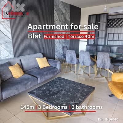 Furnished apartment with terrace in Blat شقة مفروشة مع تراس في بلاط