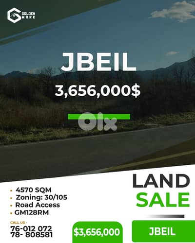 Land For Sale in Jbeil - أرض للبيع في جبيل