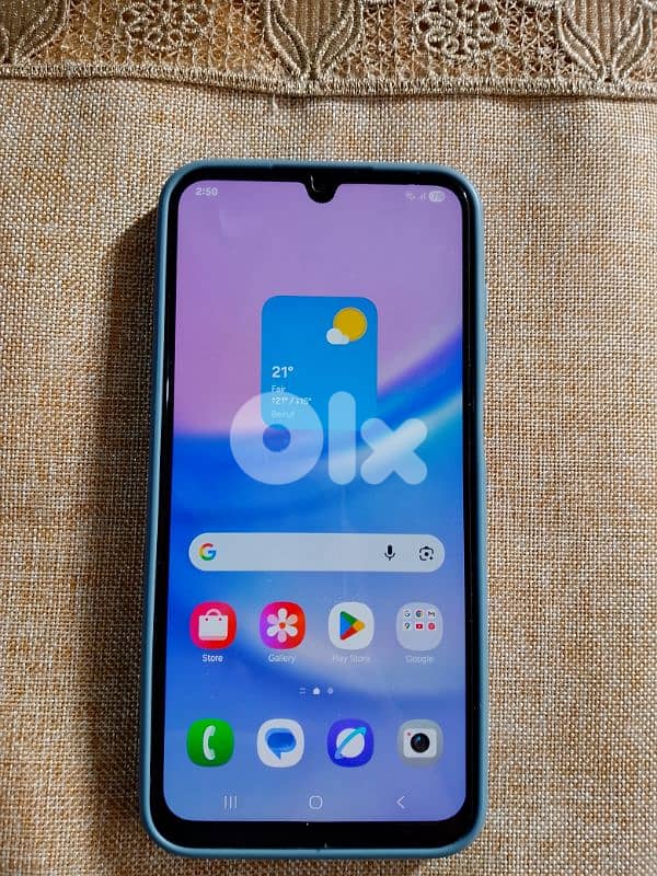 تلفون ماركة Samsung A15 معو تنين 2 كفرات مستعمل نضيف السعر 100$ 1