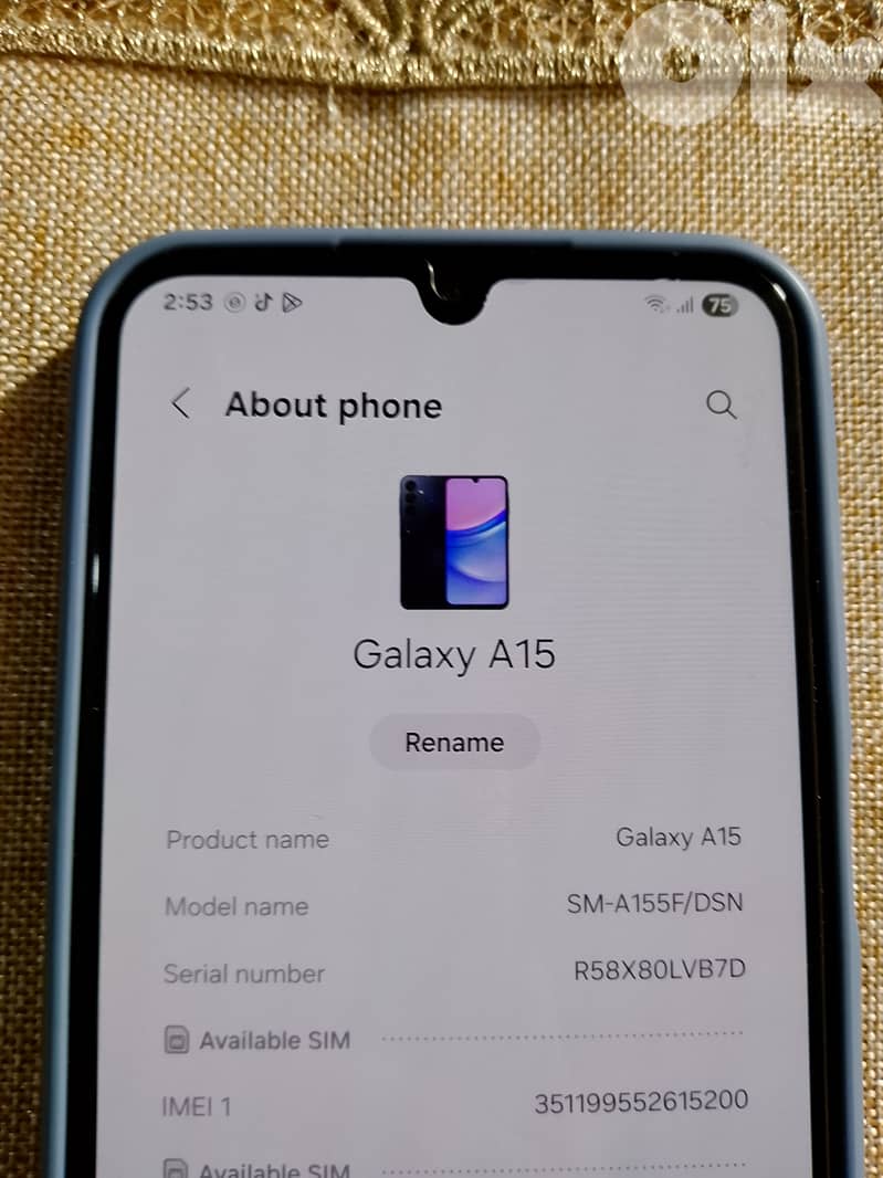 تلفون ماركة Samsung A15 معو تنين 2 كفرات مستعمل نضيف السعر 100$ 11