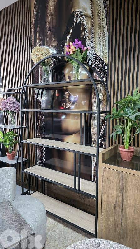 Vitrine فيترين حديد مع رفوف 1