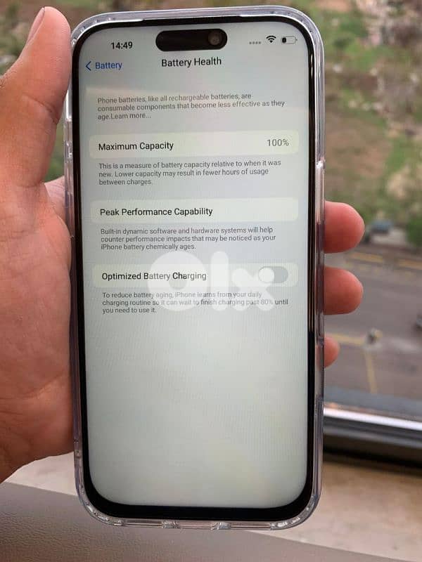 تلفون ماركة أيفون 17promax معو أغراضو ول علبة شبه جديد السعر 200$ 5