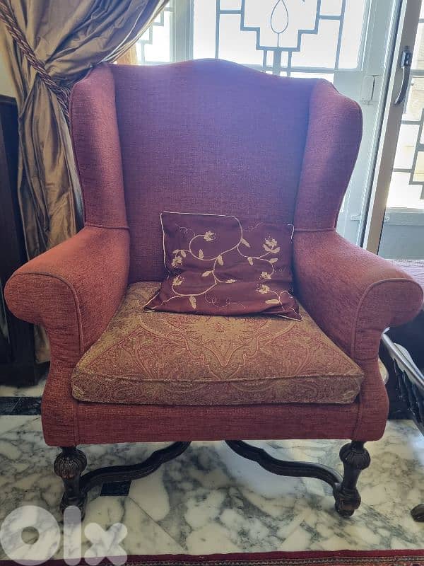 Red 1-seater sofa (x2) 3