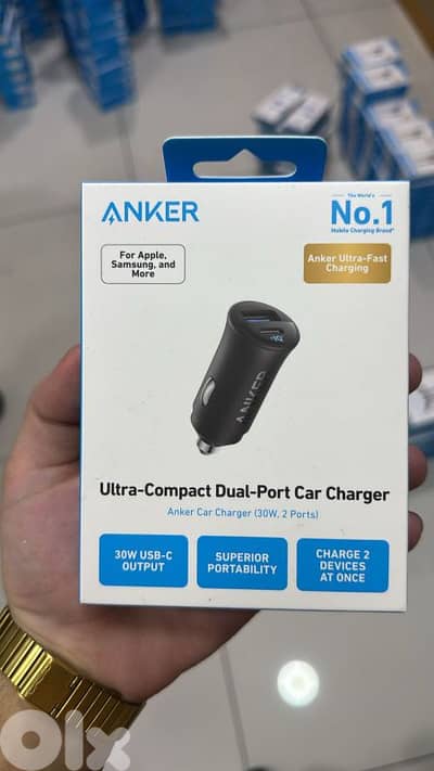 Anker car charger 30w 2 ports A2741H11