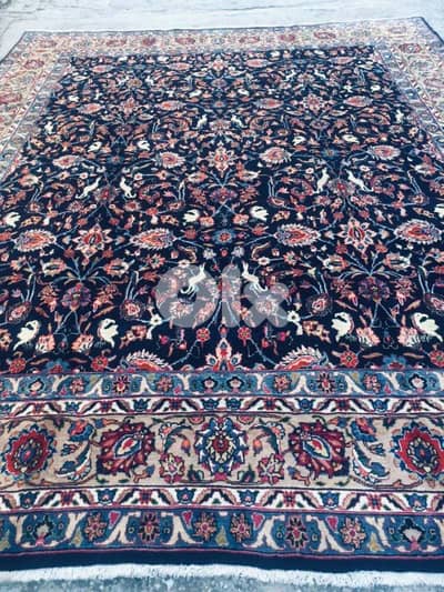سجاد عجمي. 378/302. Persian Carpet. Hand made. Tapis