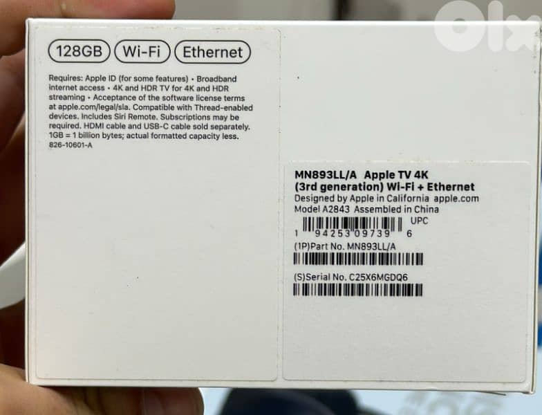 Apple tv 4k 2022 wifi+Ethernet 128gb wifi mn893 1