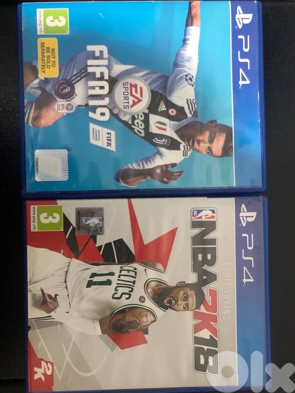 fifa 19 and 2k 18 2