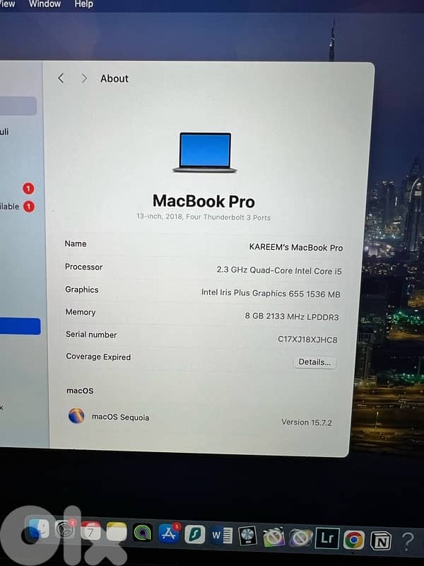 MacBook Pro 13inch 2018 3