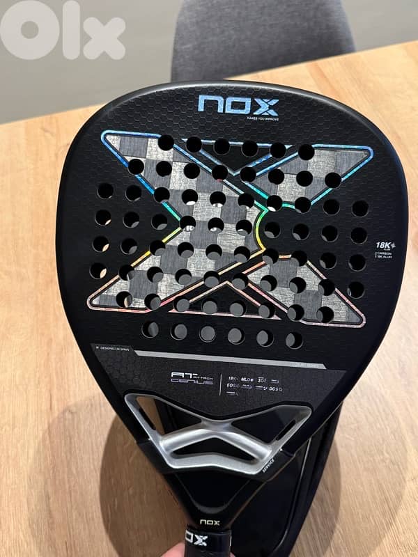 NOX AT Attack 18K – Luxury Series Padel Racket 4