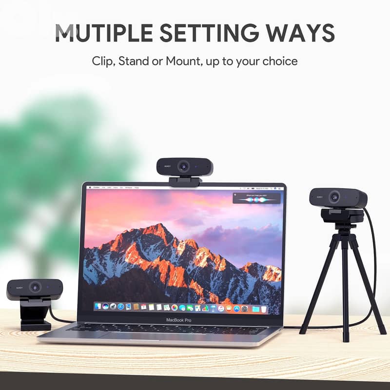 AUKEY 1080P Webcam with Microphone – Plug & Play 2