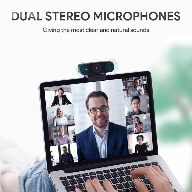 AUKEY 1080P Webcam with Microphone – Plug & Play 5