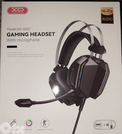 Model:XO-GE07 a gaming headset with microphone and audio Y splitter