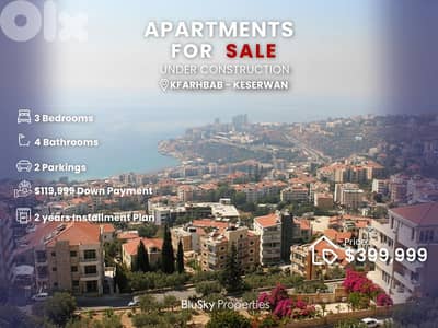 Apartment with Sea View For SALE In Kfarhbab شقة للبيع #CA