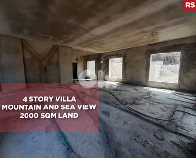 Mountain and sea view, 4 story villa, jbeil, halat/حالات REF#RS131046