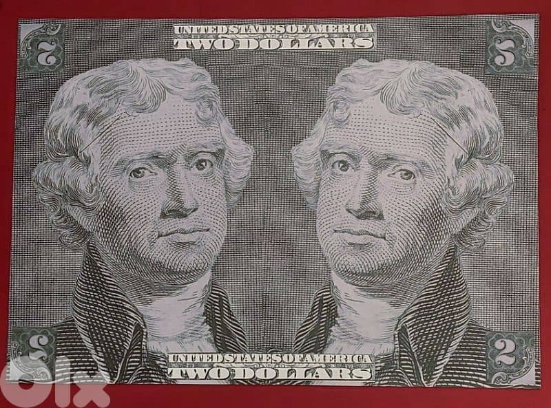 USA $2 Green seal 1976-A S/N A-04401857-A 3