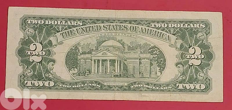 USA $2 Red seal 1963-A v. fine S/N A-07124874-A 1