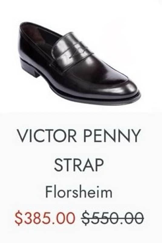 Florsheim dark brown leather penny loafers shoes 7