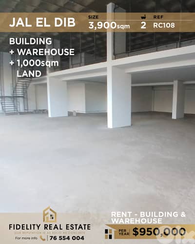Building for rent in Jal El Dib RC108 مبنى  للإيجار في جل الديب